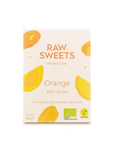 Raw Cacao bar Orange 48 g